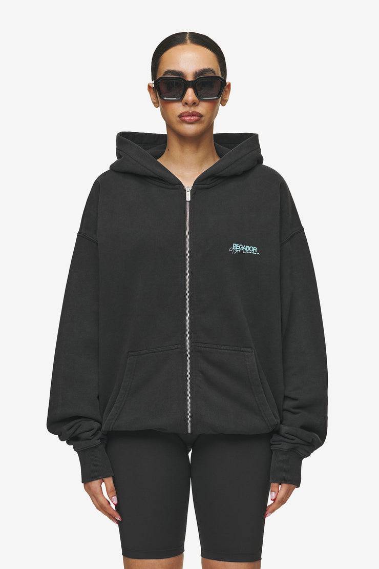 Pegador Patino Oversized Sweat Jacket Vintage Black