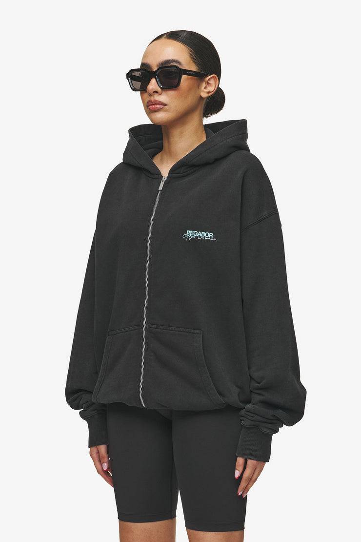 Pegador Patino Oversized Sweat Jacket Vintage Black