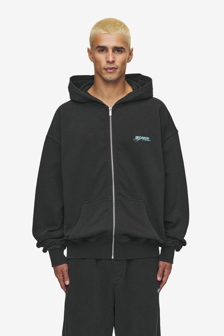 Pegador Patino Oversized Sweat Jacket Vintage Black