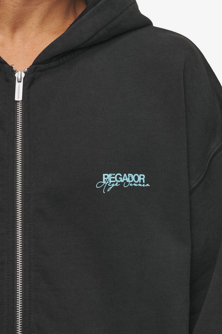 Pegador Patino Oversized Sweat Jacket Vintage Black