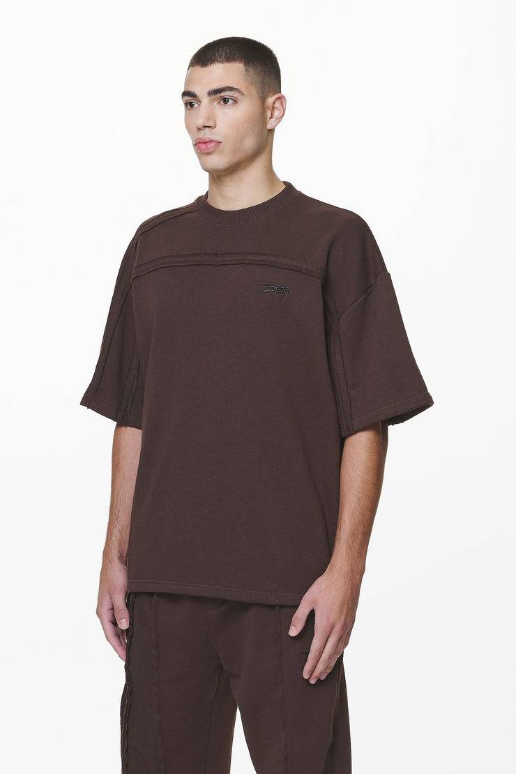 Pegador Abart Inside Out Boxy Tee Washed Oak Brown