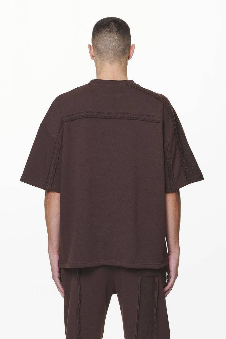 Pegador Abart Inside Out Boxy Tee Washed Oak Brown