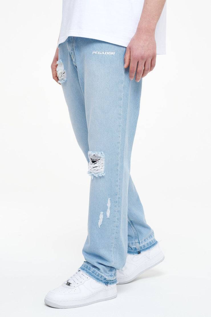 Pegador Abott Wide Jeans Washed Blue
