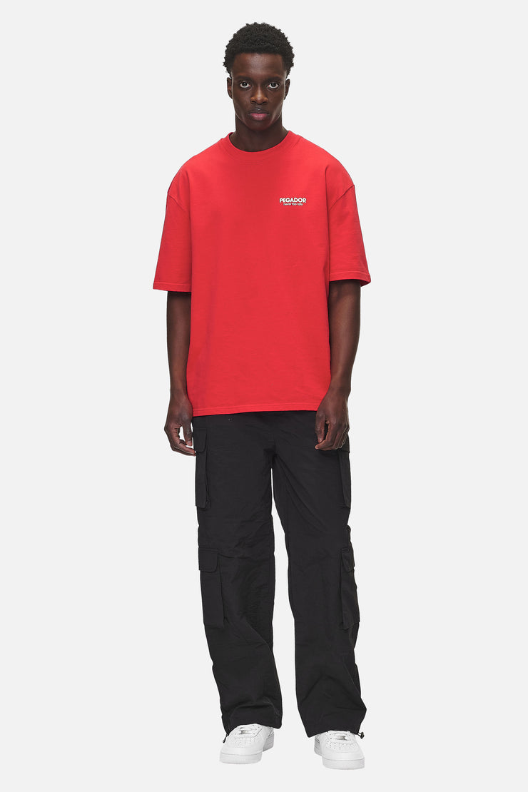 Pegador Alchar Oversized Tee Washed Red