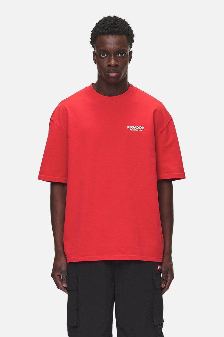 Pegador Alchar Oversized Tee Washed Red
