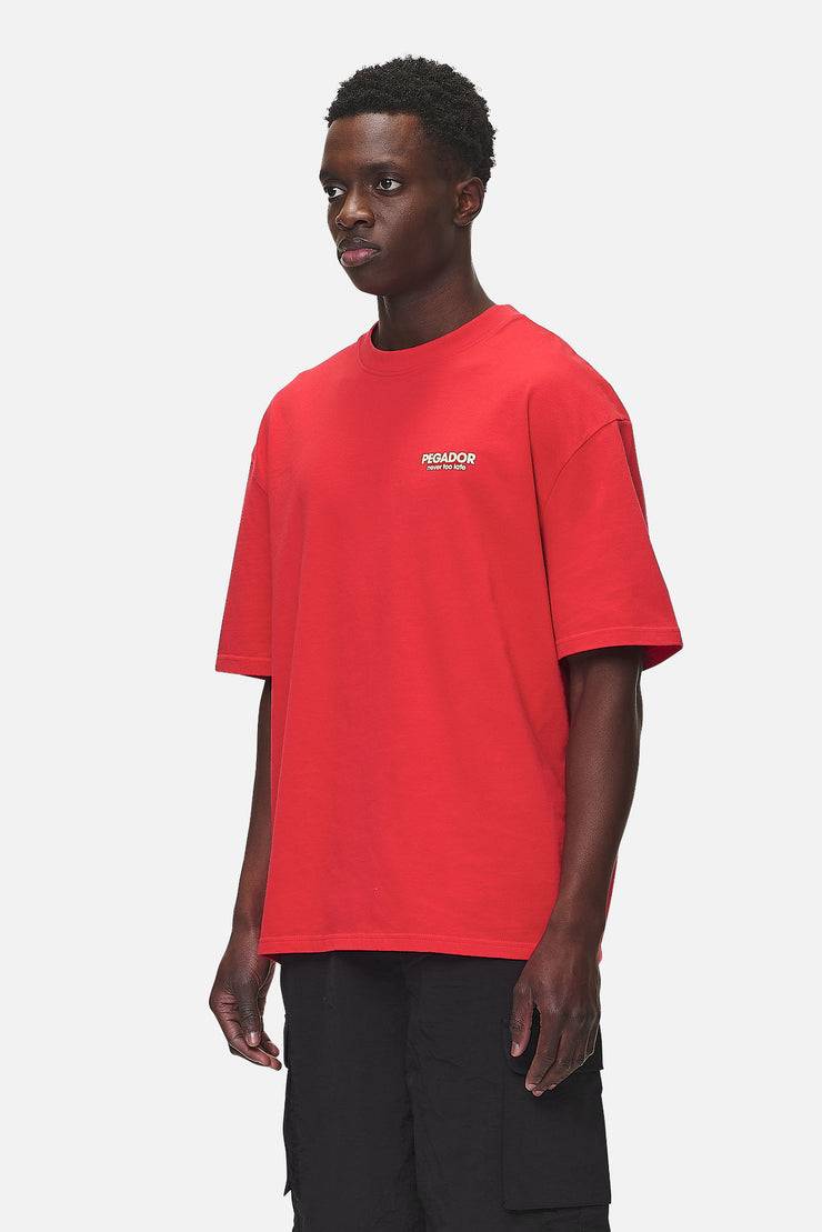 Pegador Alchar Oversized Tee Washed Red