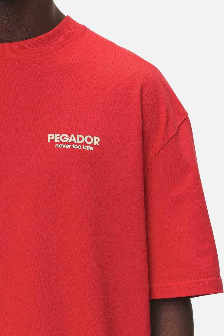 Pegador Alchar Oversized Tee Washed Red