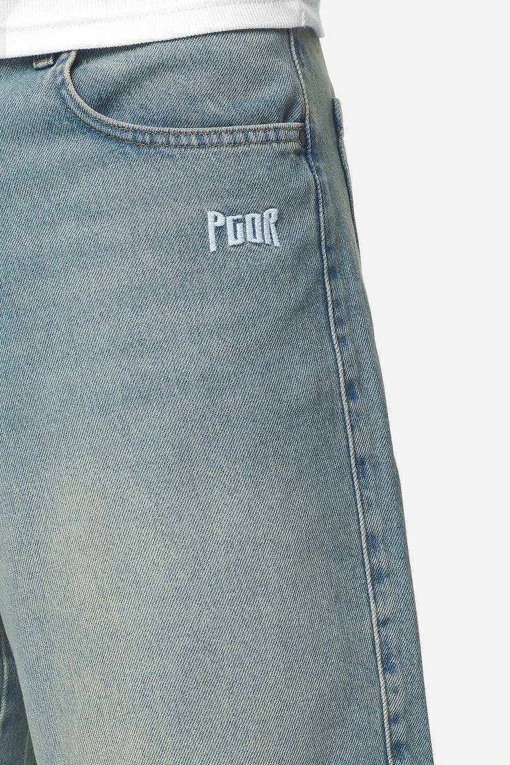 Pegador Alcoa Jorts Washed Vintage Blue