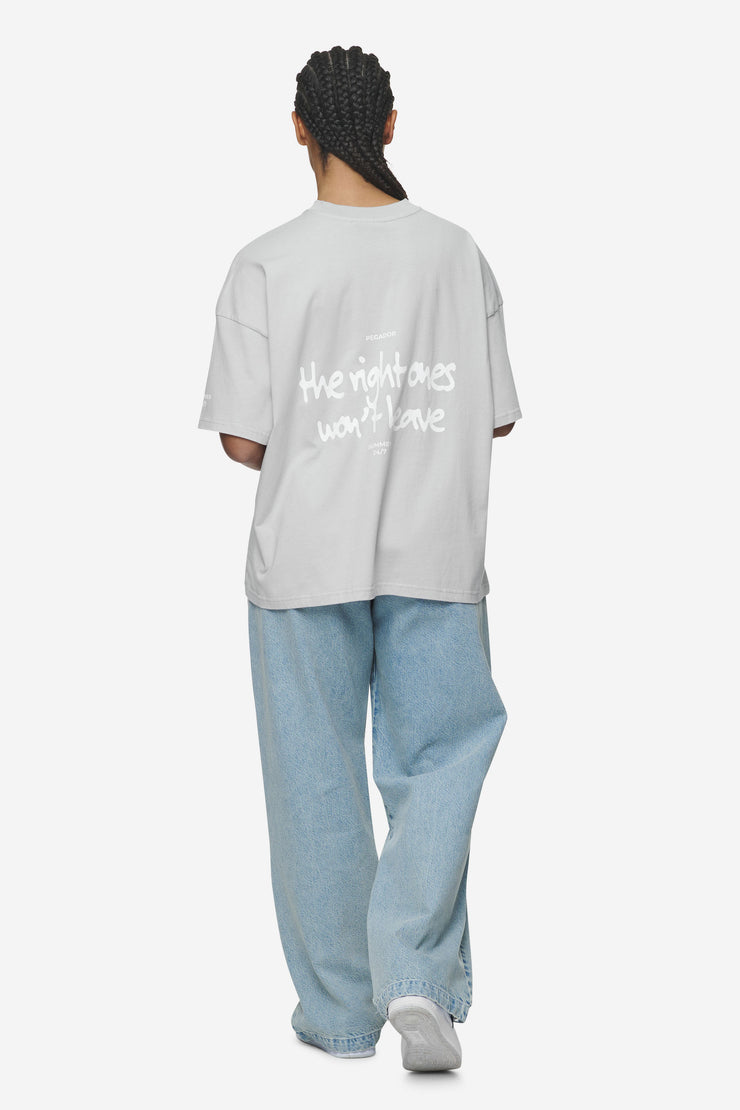 Pegador Aleja Heavy Oversized Tee Washed Sky Grey