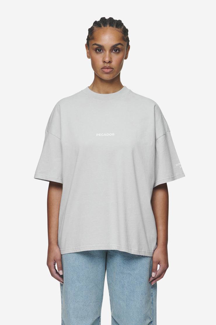 Pegador Aleja Heavy Oversized Tee Washed Sky Grey