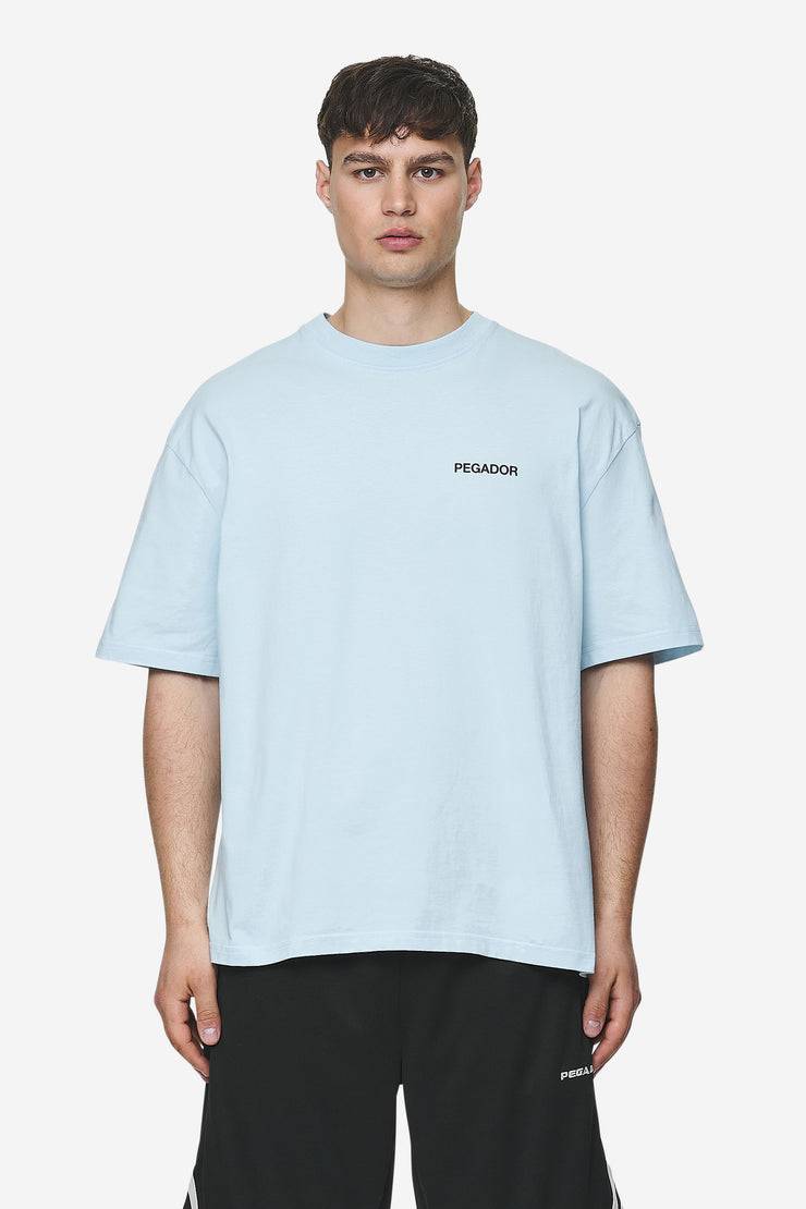 Pegador Aleso Oversized Tee Washed Baby Blue