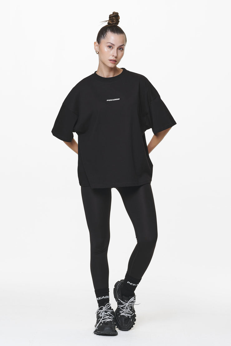 Pegador Arendal Logo Heavy Oversized Tee Black