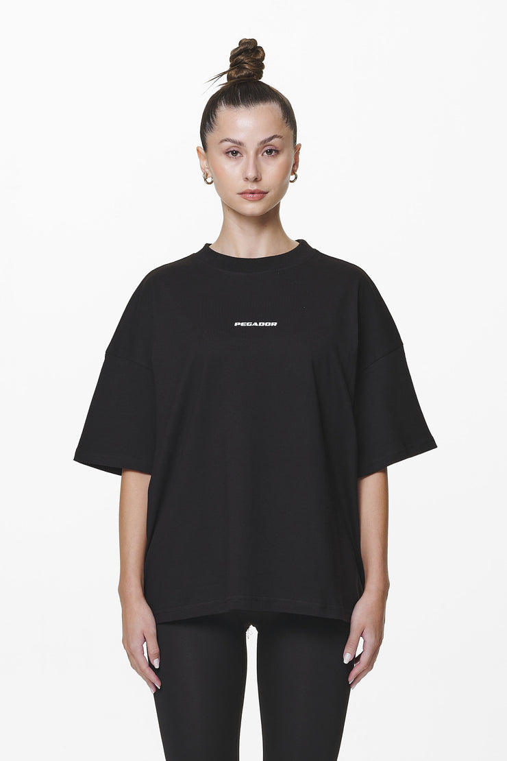 Pegador Arendal Logo Heavy Oversized Tee Black