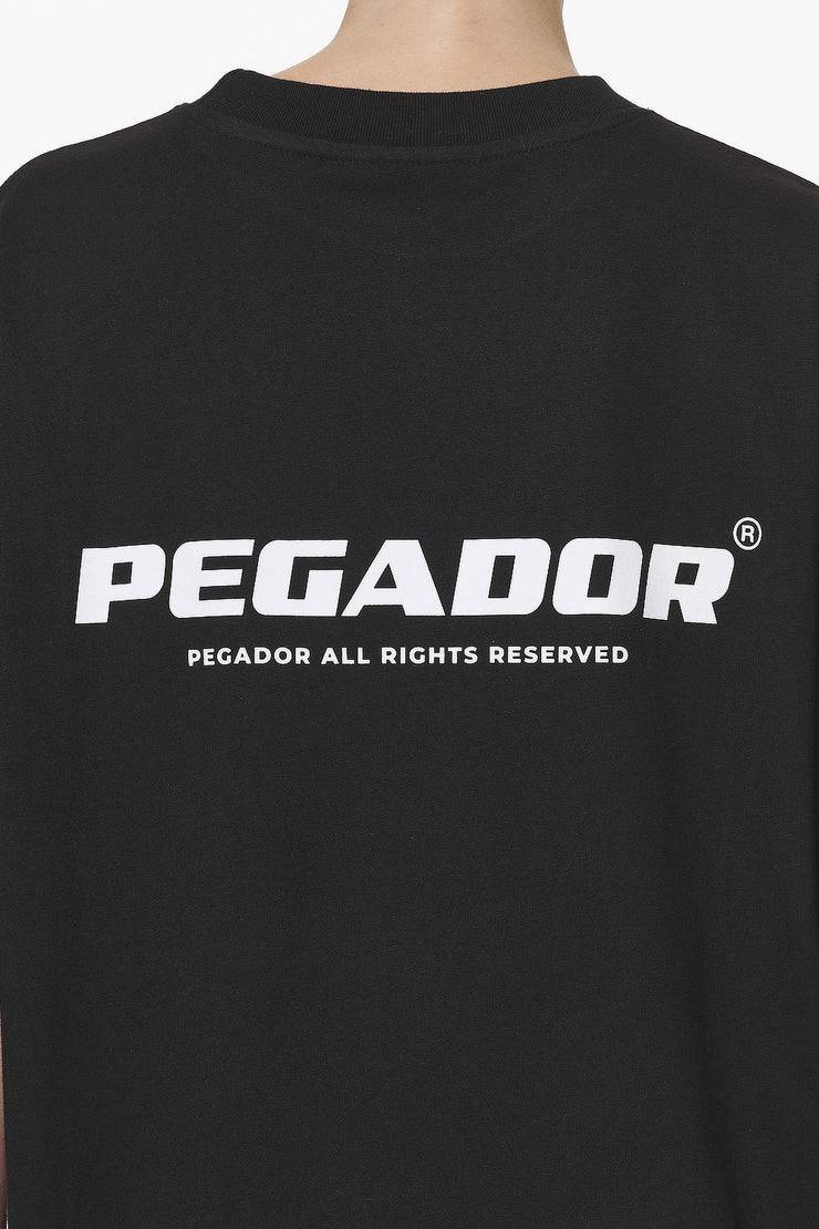 Pegador Arendal Logo Heavy Oversized Tee Black
