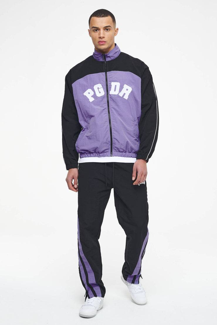 Pegador Ascot Track Jacket Black Magic Violet