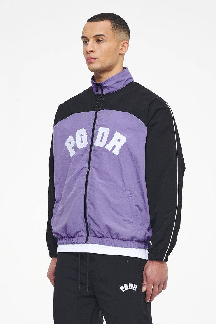 Pegador Ascot Track Jacket Black Magic Violet
