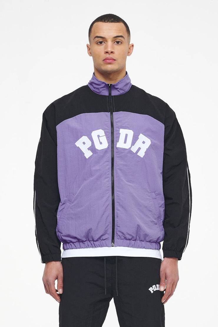 Pegador Ascot Track Jacket Black Magic Violet