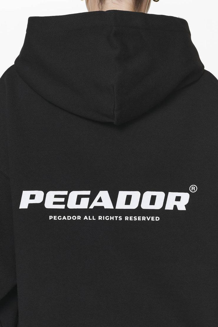 Pegador Atna Logo Oversized Hoodie Black