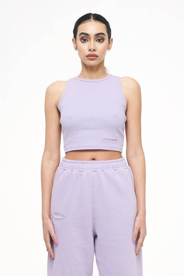 Pegador Ayla Crop Top Vintage Washed Purple Paste