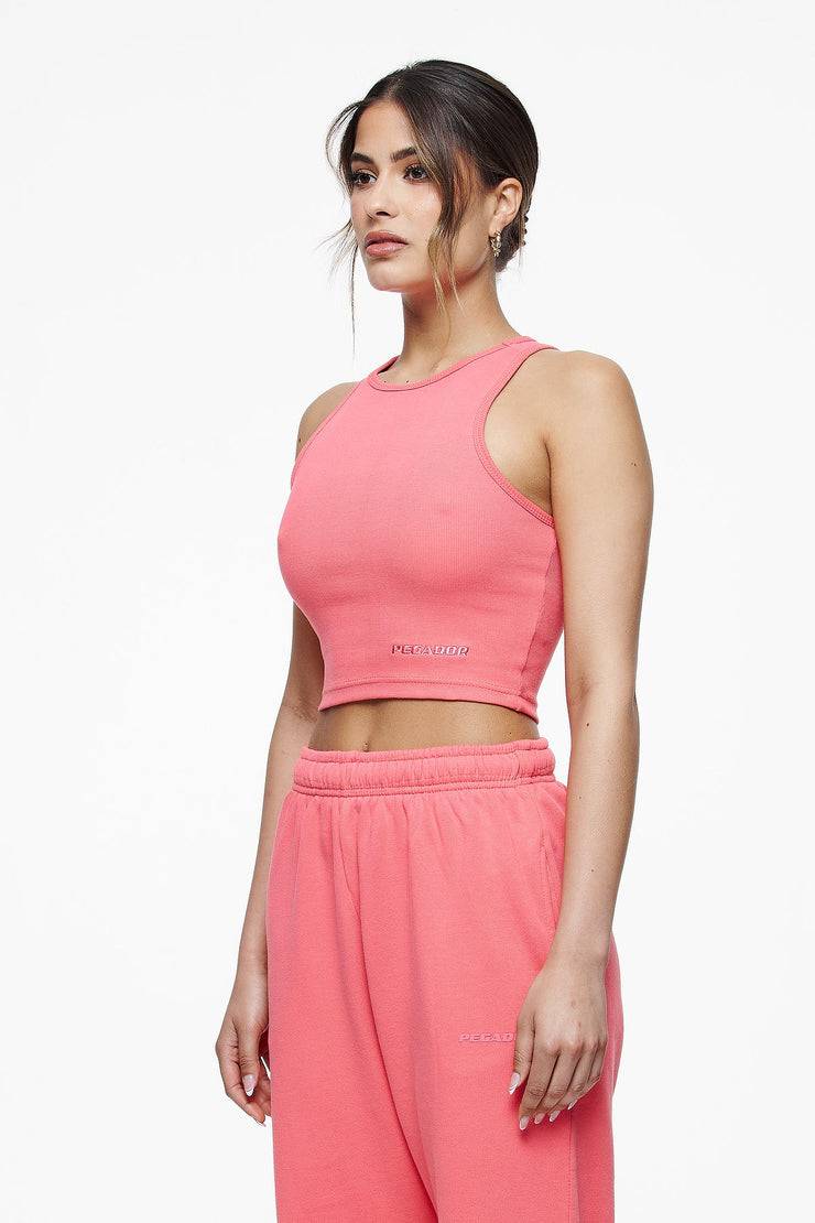 Pegador Ayla Crop Top Vintage Washed Strawberry