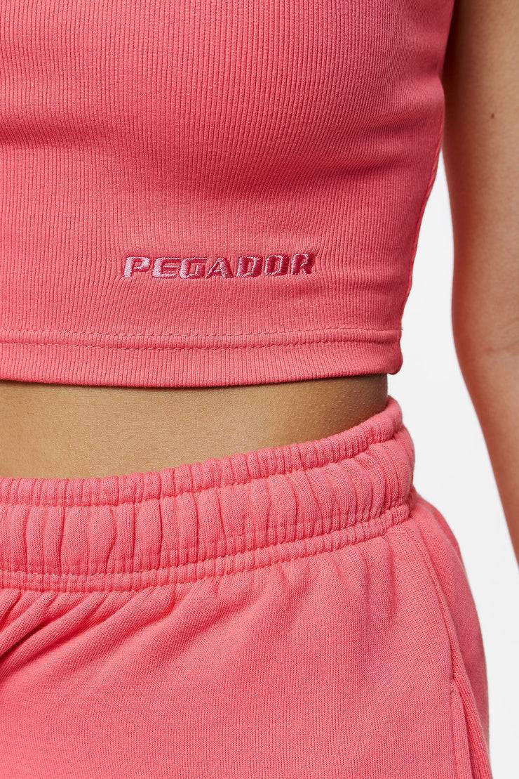 Pegador Ayla Crop Top Vintage Washed Strawberry