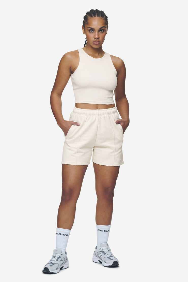 Pegador Ayla Crop Top Washed Coast Sand White