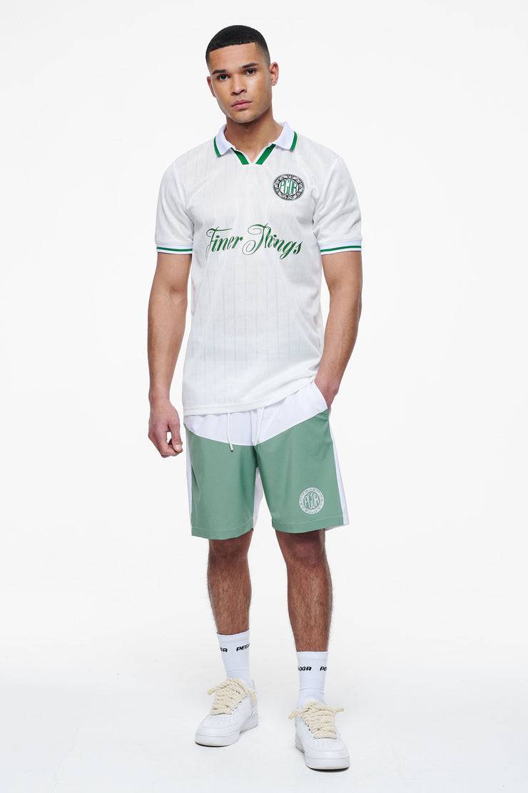 Pegador Baker Swim Shorts White Cypress Green