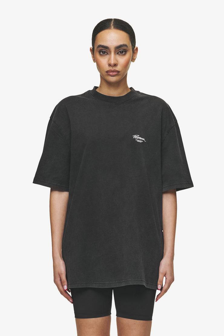 Pegador Banberry Oversized Tee Vintage Black