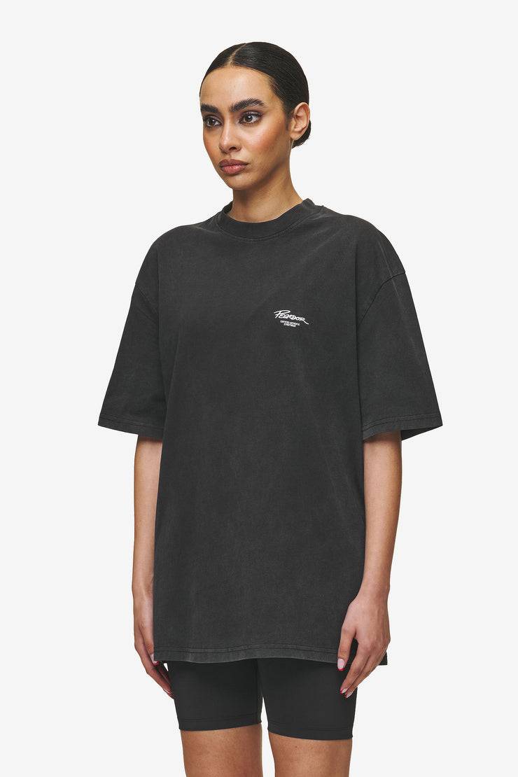 Pegador Banberry Oversized Tee Vintage Black