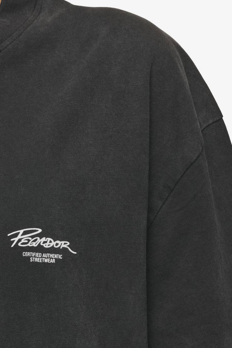 Pegador Banberry Oversized Tee Vintage Black