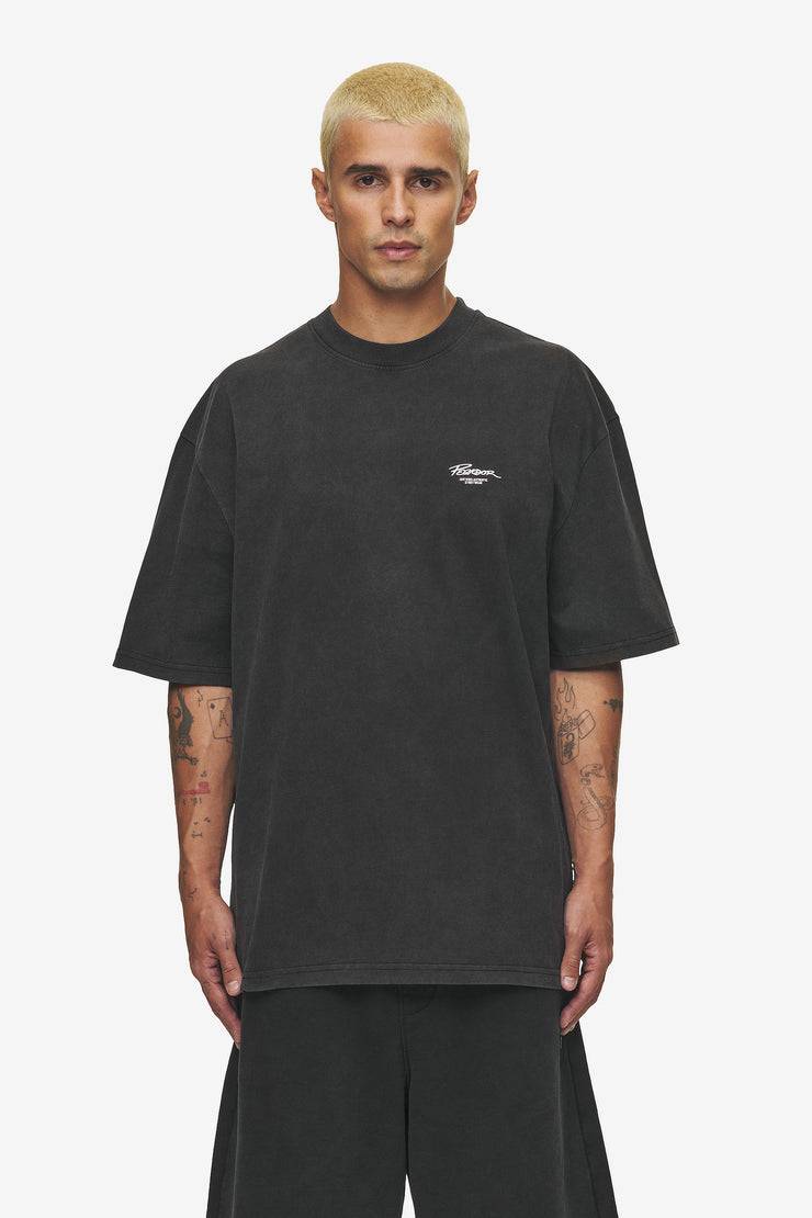 Pegador Banberry Oversized Tee Vintage Black