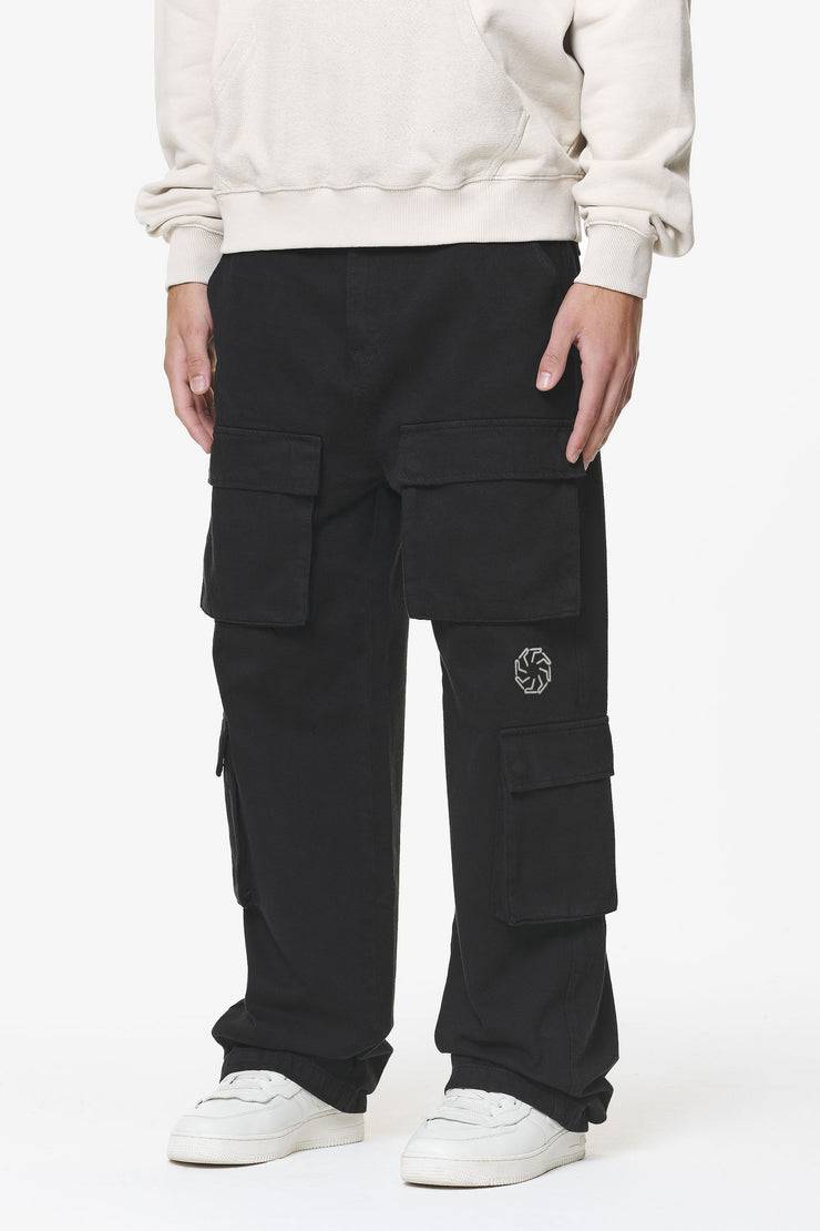 Pegador Bantam Wide Cargo Pants Black