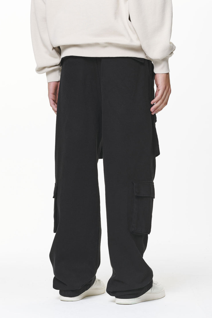 Pegador Bantam Wide Cargo Pants Black