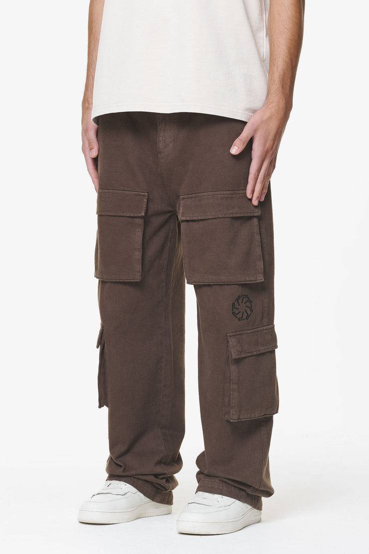 Pegador Bantam Wide Cargo Pants Oak Brown