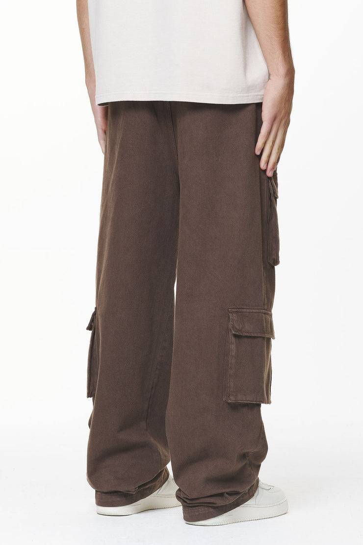 Pegador Bantam Wide Cargo Pants Oak Brown