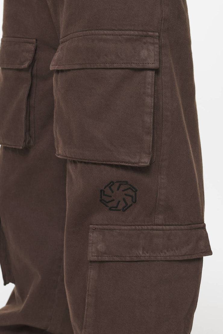 Pegador Bantam Wide Cargo Pants Oak Brown