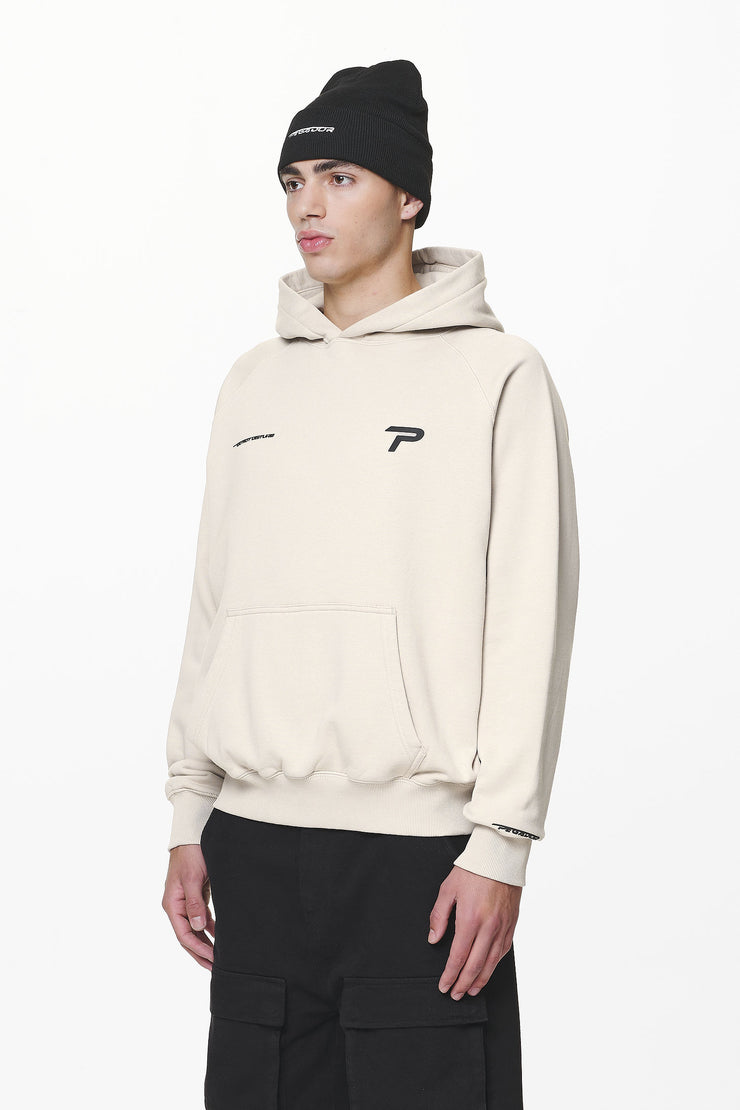 Pegador Barone Raglan Hoodie Washed Dust Cream
