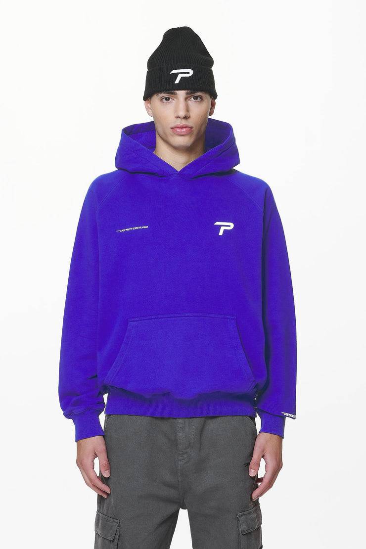 Pegador Barone Raglan Hoodie Washed Endless Blue