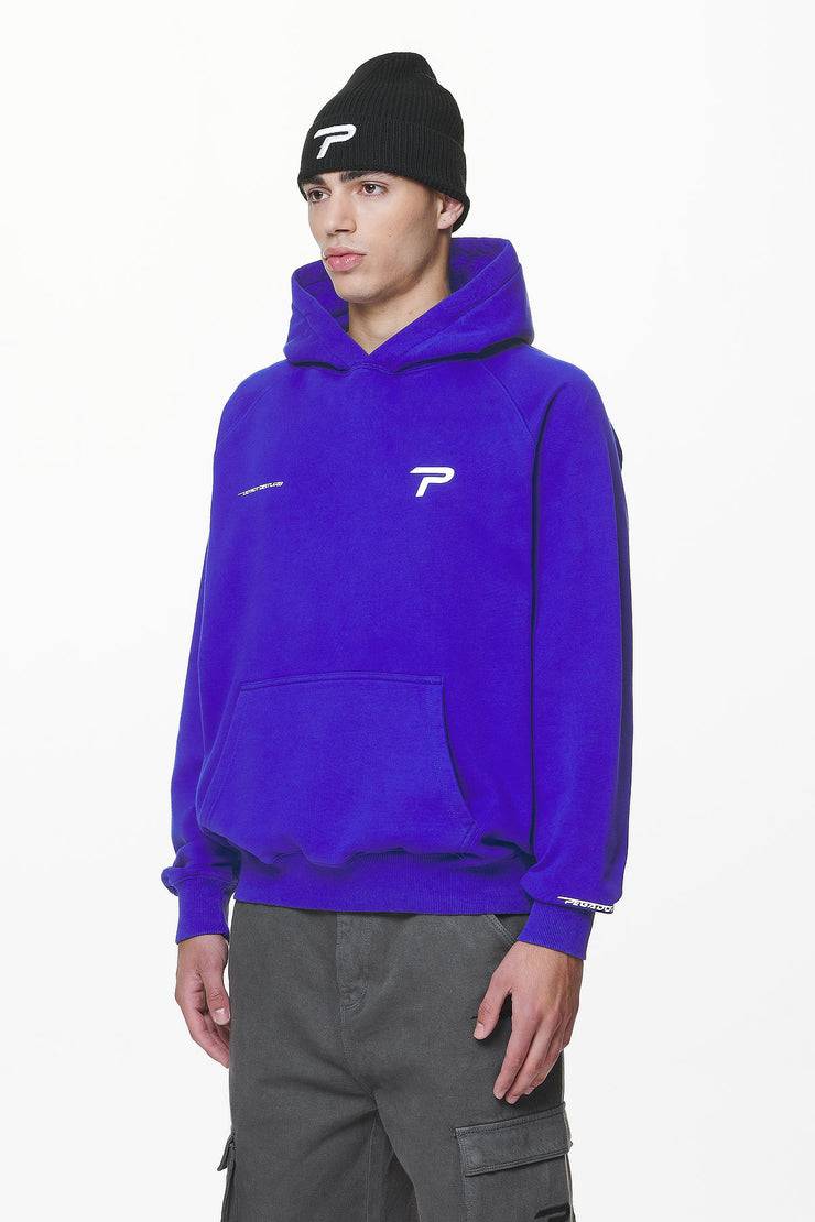 Pegador Barone Raglan Hoodie Washed Endless Blue