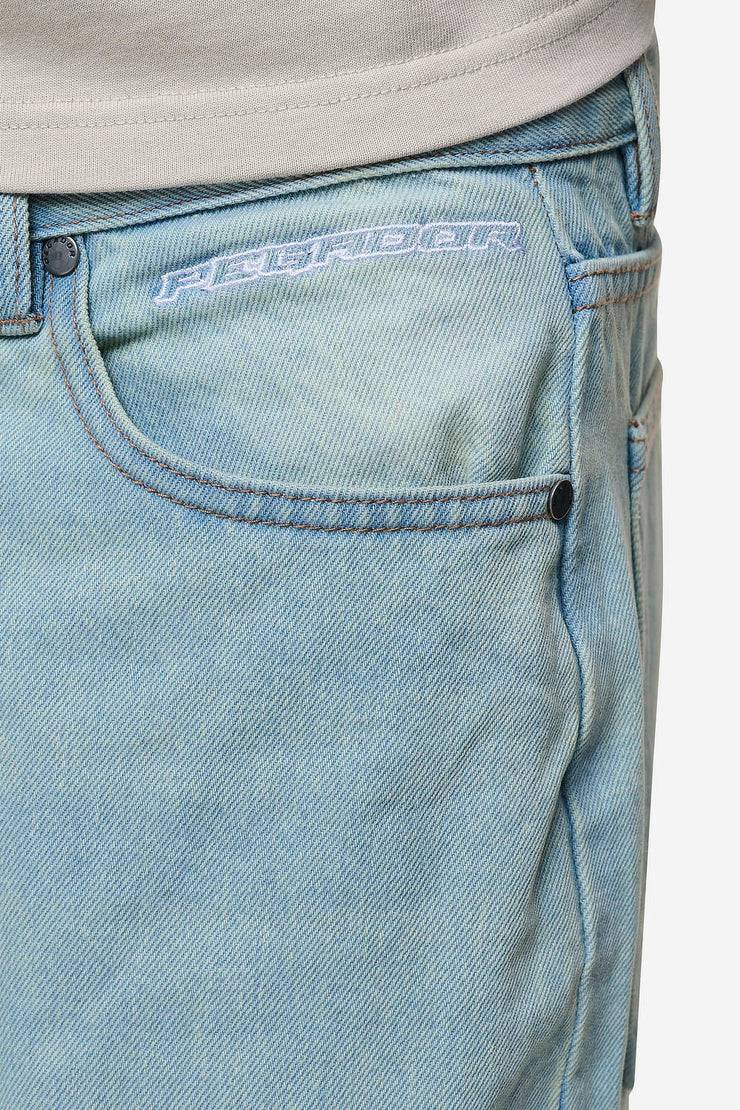 Pegador Barrow Wide Baggy Jeans Sand Washed Blue