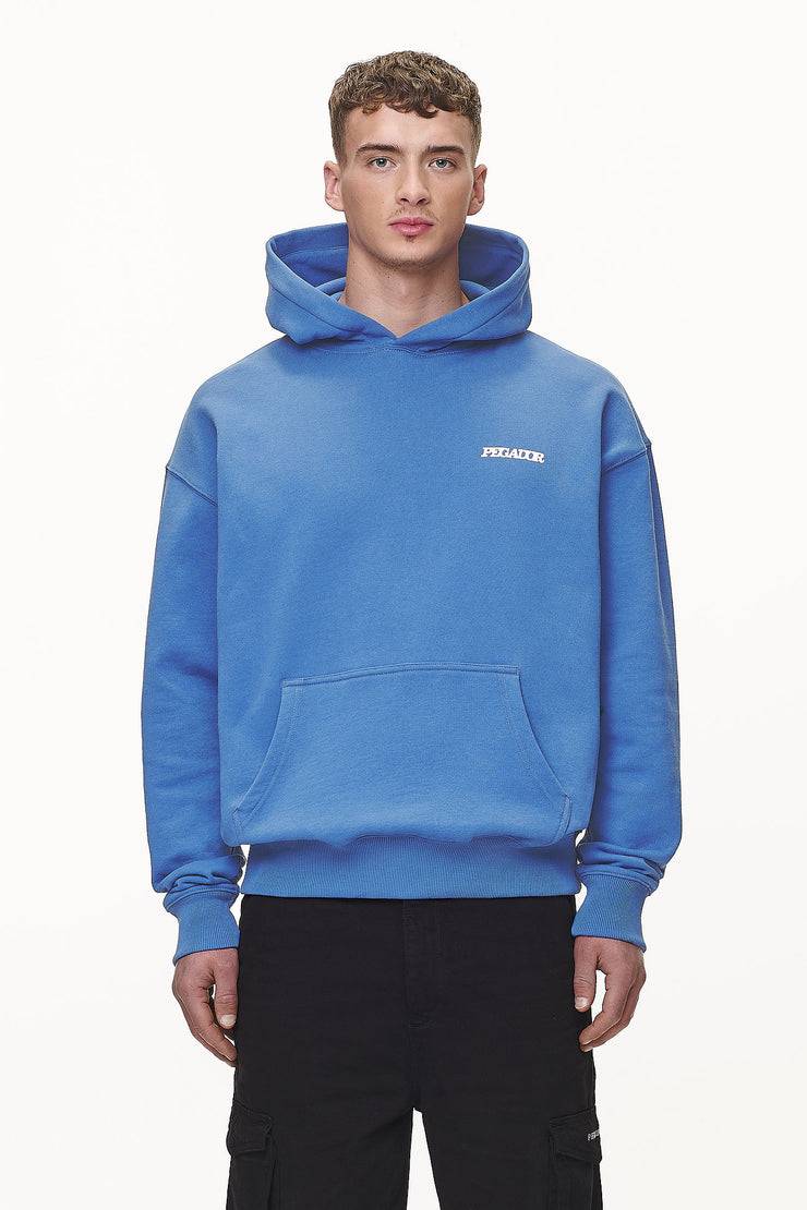 Pegador Bass Oversized Hoodie Washed Retro Blue
