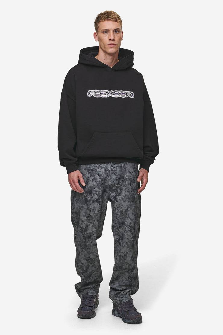 Pegador Baxter Boxy Hoodie Washed Black