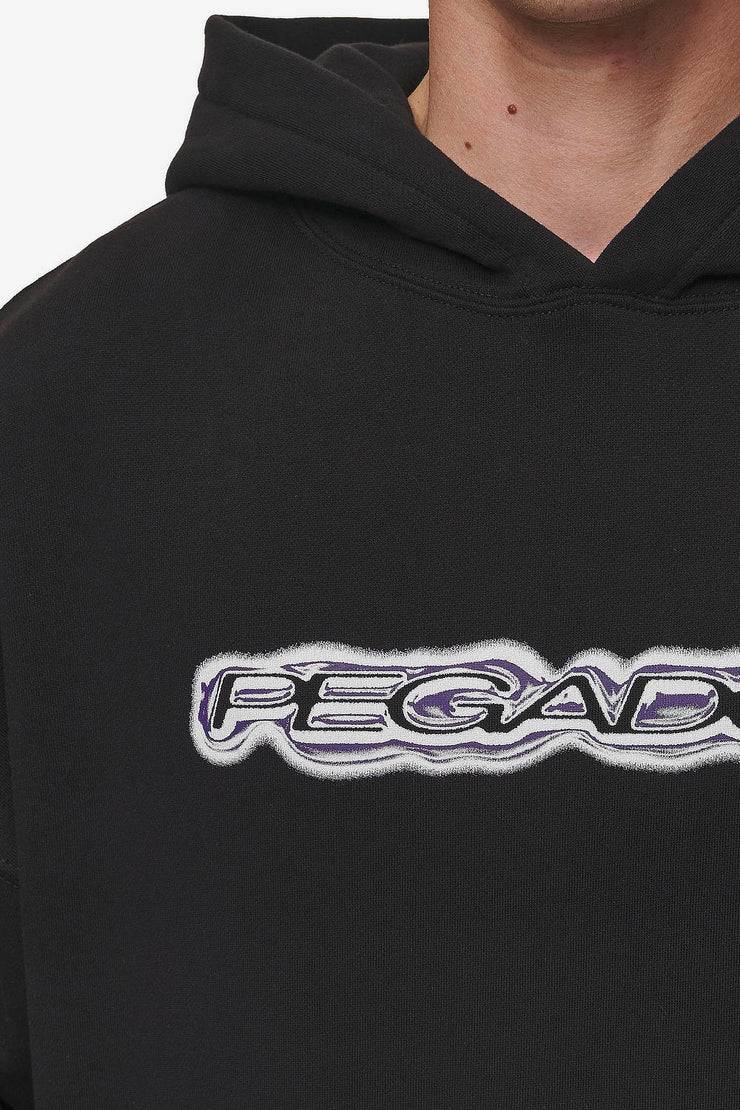 Pegador Baxter Boxy Hoodie Washed Black