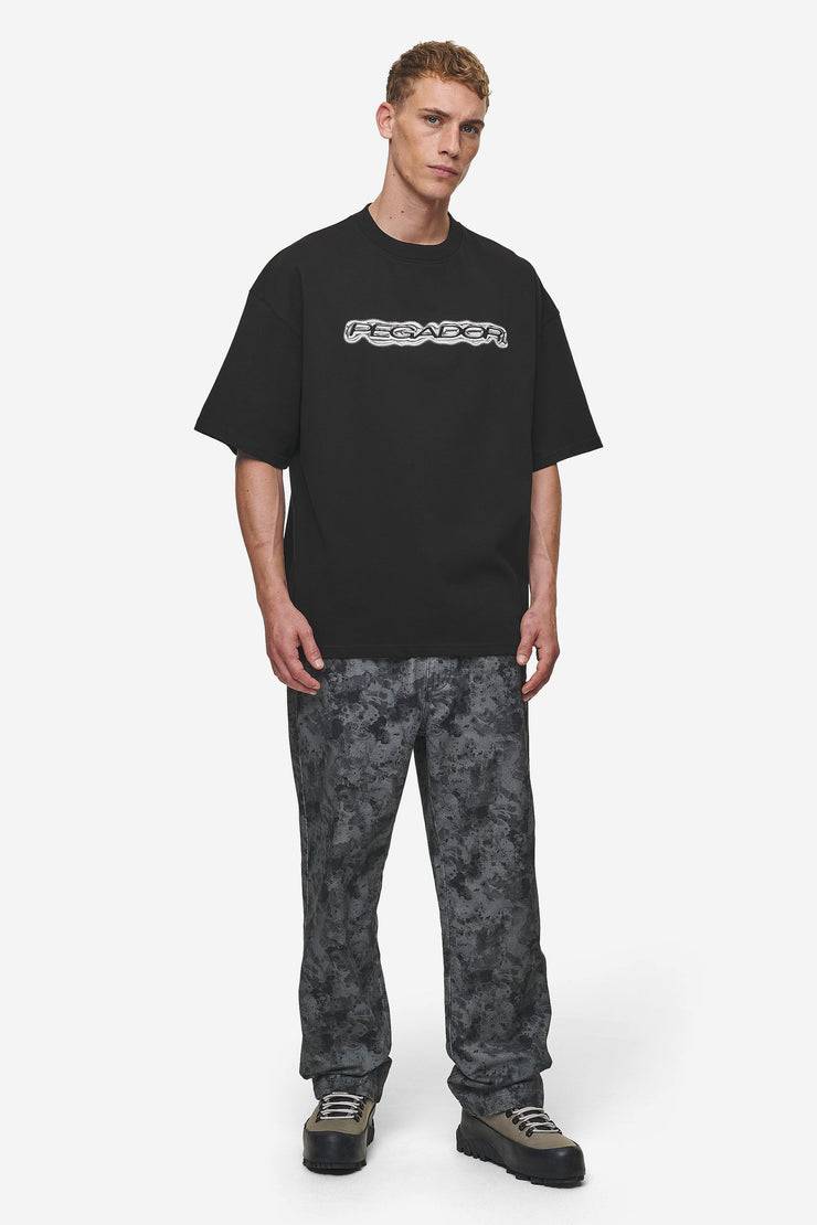 Pegador Baxter Boxy Tee Washed Black