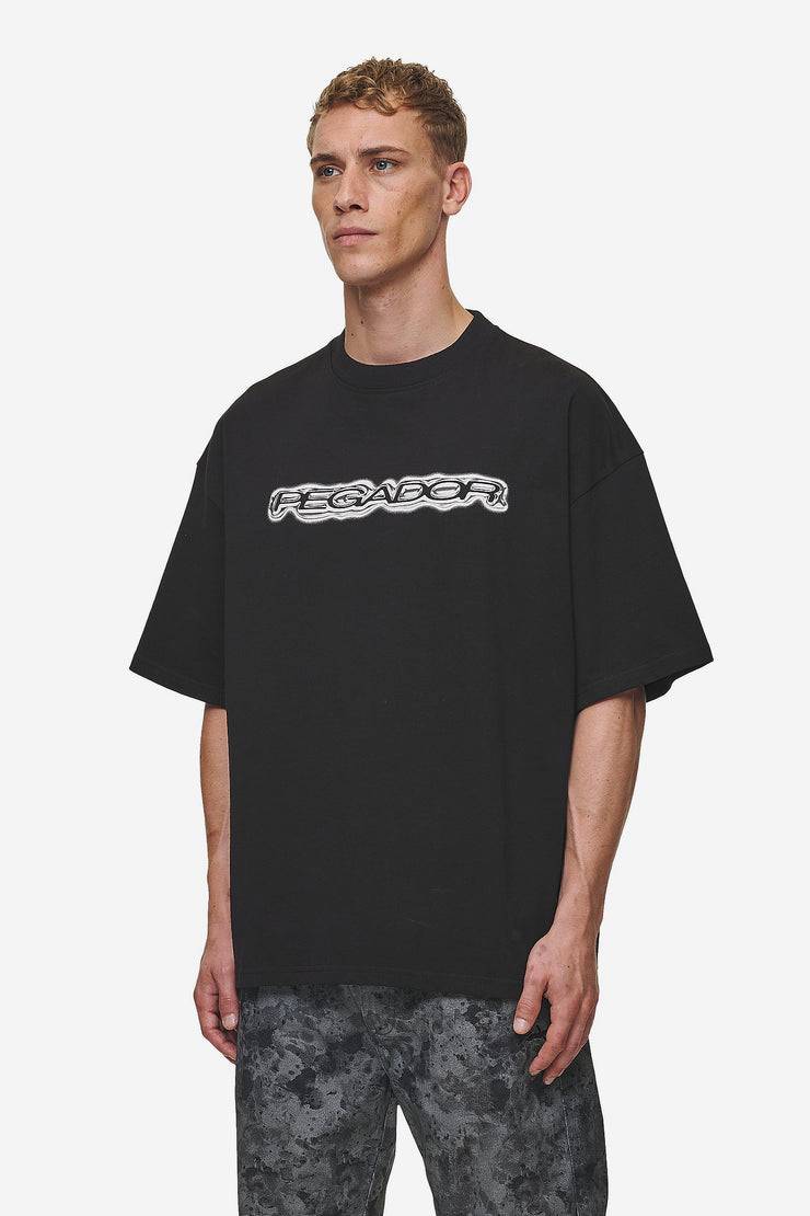 Pegador Baxter Boxy Tee Washed Black