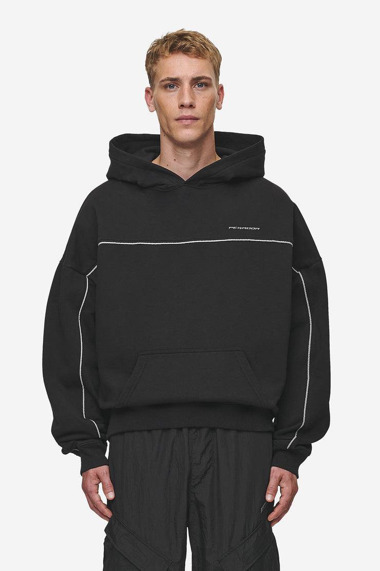 Pegador Beak Boxy Hoodie Washed Black