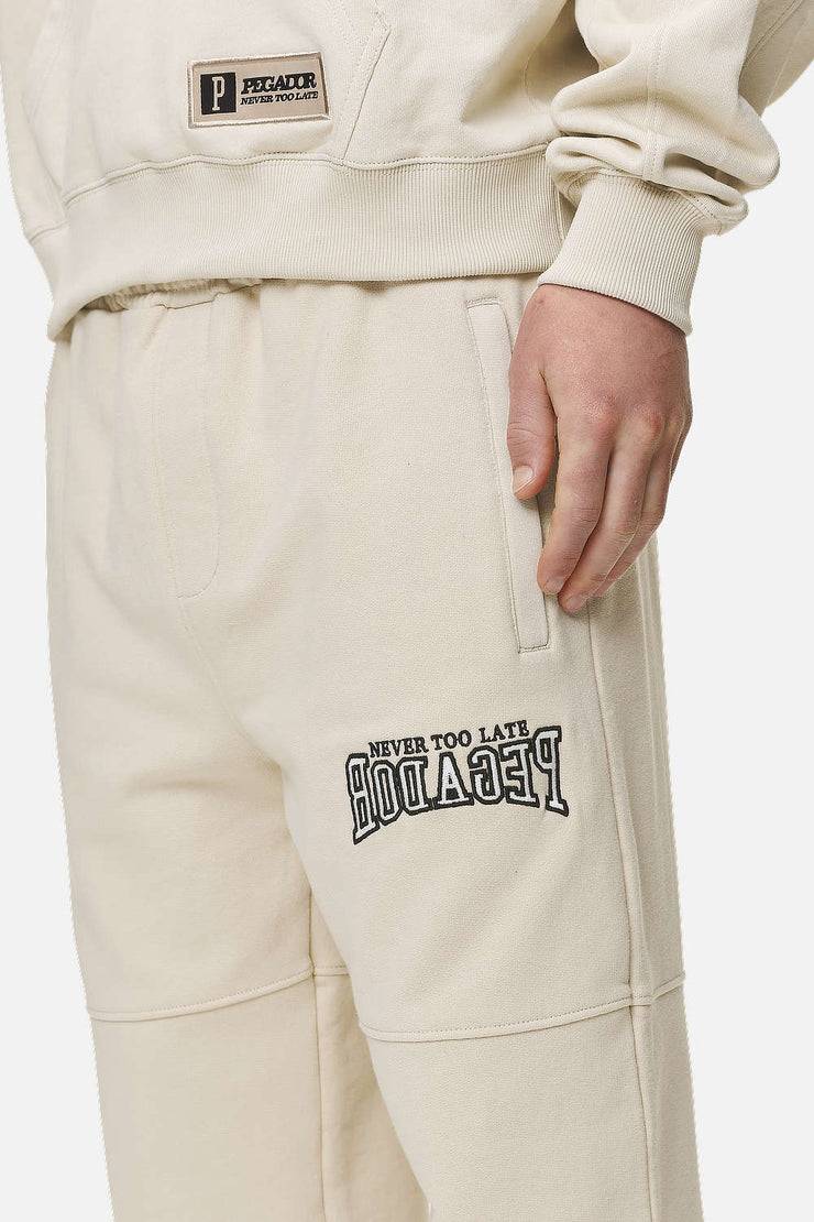 Pegador Beech Baggy Sweat Pants Washed Desert Sand