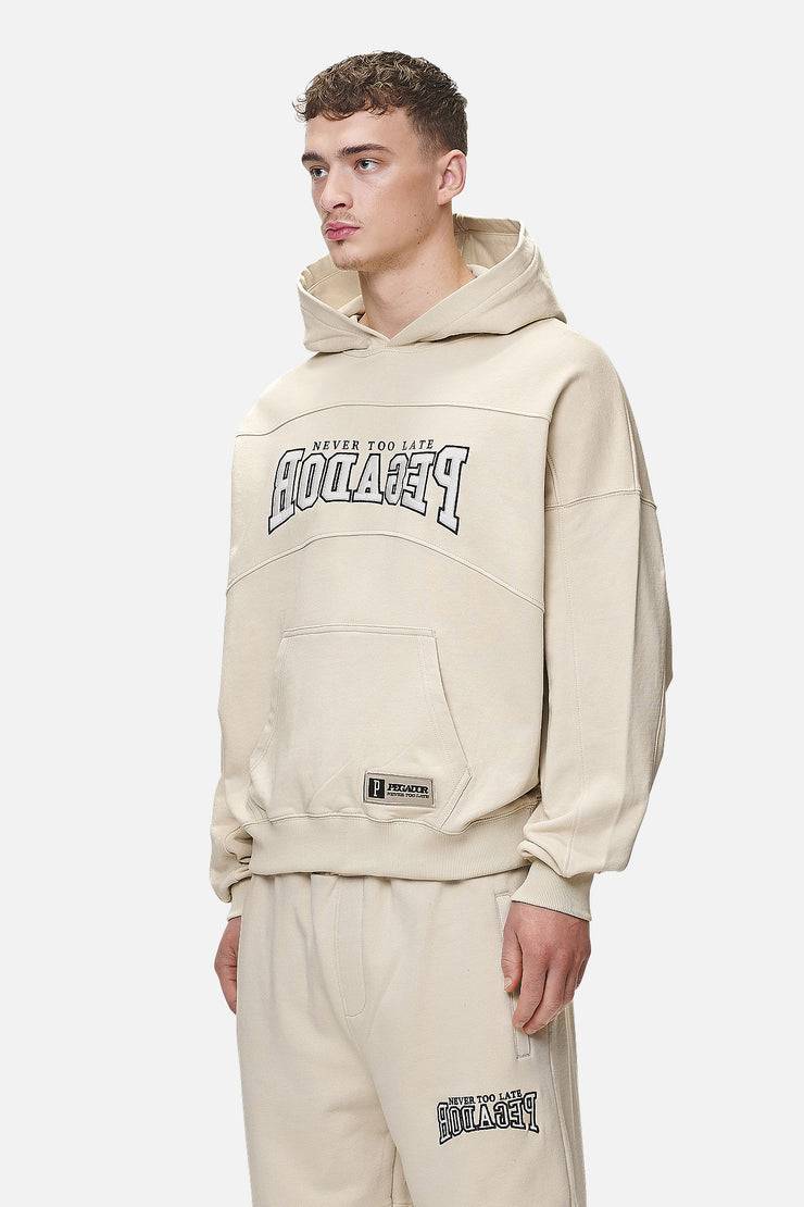 Pegador Beech Terry Boxy Hoodie Washed Desert Sand