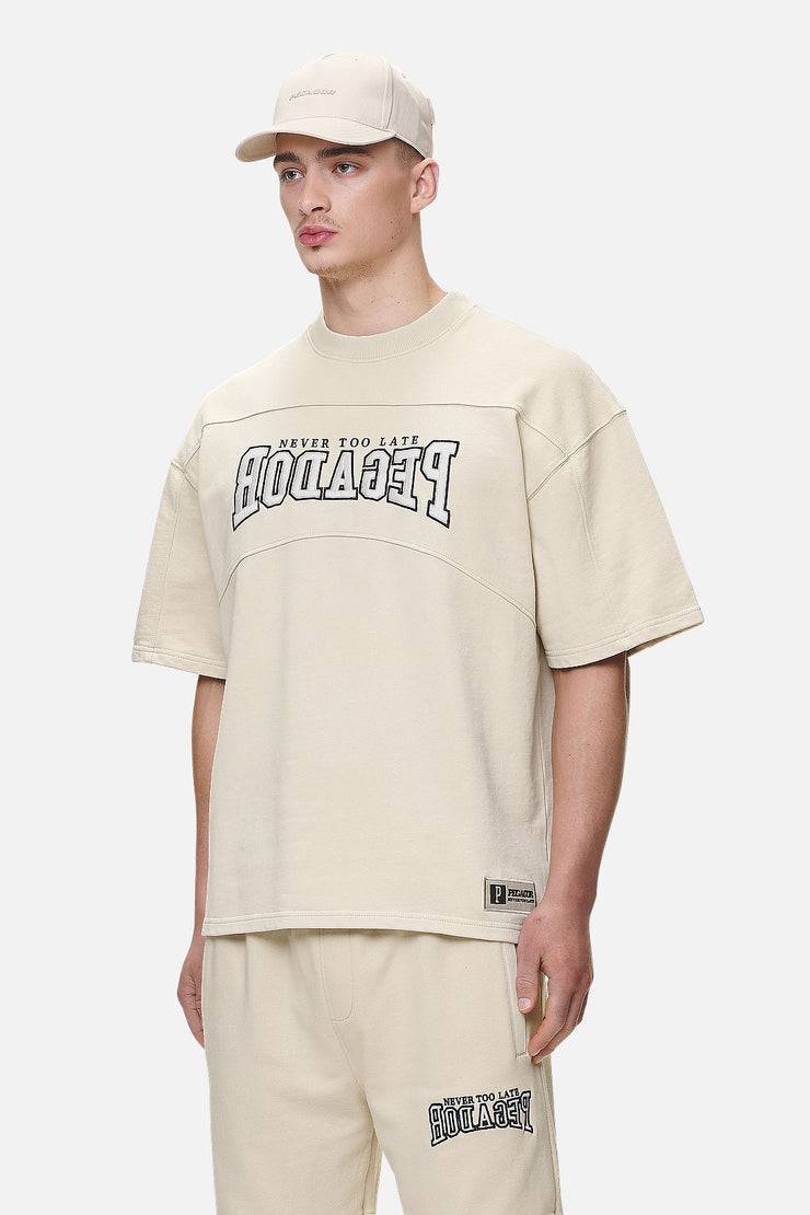 Pegador Beech Terry Boxy Tee Washed Desert Sand
