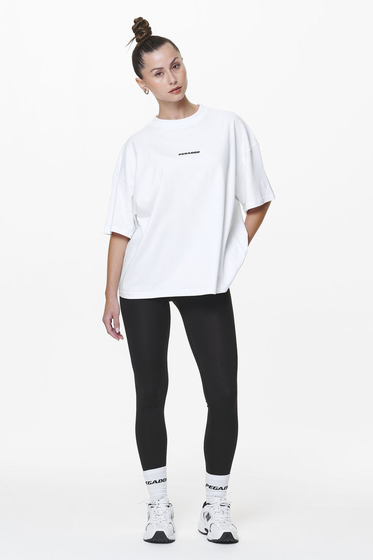 Pegador Bel Air Heavy Oversized Tee White Gum
